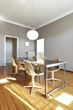 yemek odası, güzel daire kaplandı