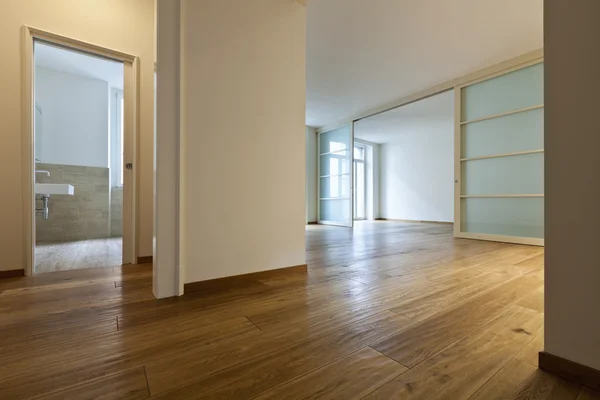 House with wooden floor, passage Stock Picture