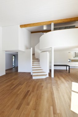 İç modern ev, büyük açık alan