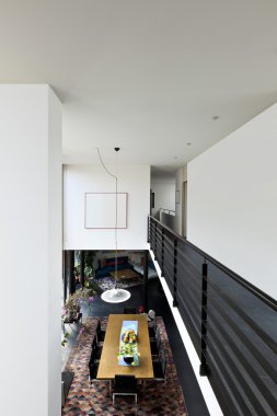 Interior modern house, living room clipart