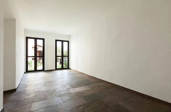 Interior casa rústica, sala grande — Fotografia de Stock