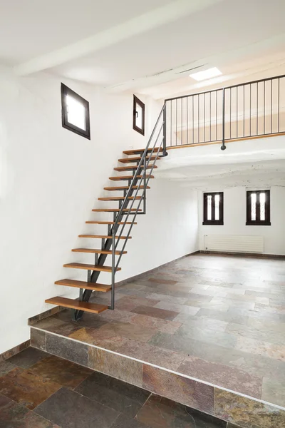 Large room with staircase — Stock Photo, Image