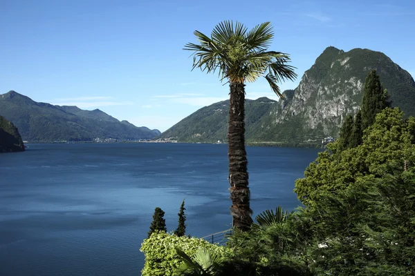 Lago Lugano — Foto de Stock