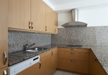 Modern Daire, mutfak görünümü