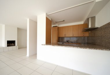 Modern Daire, mutfak görünümü