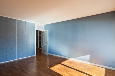 Apartman tarzı klasik, büyük oda boş