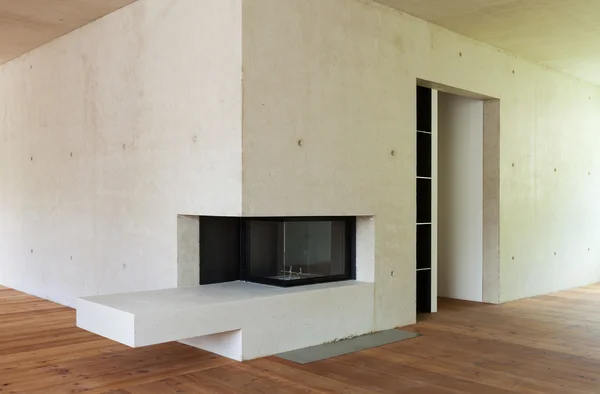 Nieuw appartement in cement en hout — Stockfoto