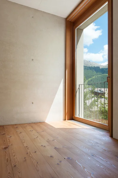 Habitación con paredes de hormigón, ventana — Foto de Stock