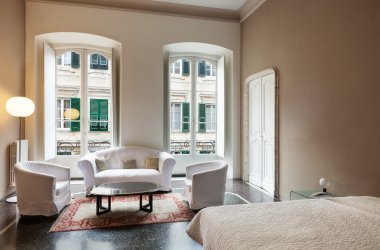 Otel odasının içi.