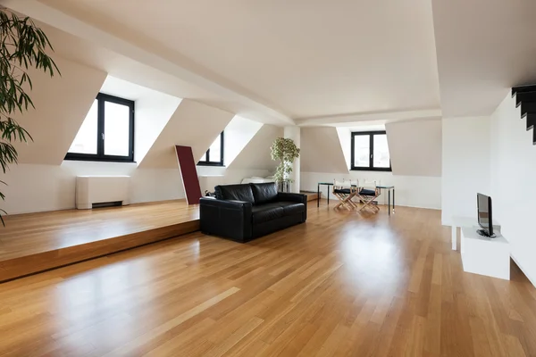 Hardwood floor, living room — Stock Photo, Image