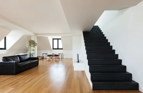 Living room, beautiful loft — Stock Photo, Image