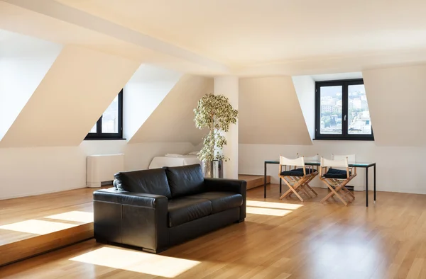 Woonkamer, loft — Stockfoto