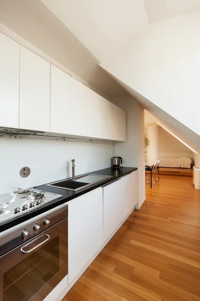 Interieur loft, keuken — Stockfoto