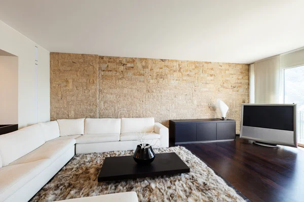 Luxury apartment, living room — Stock Photo, Image