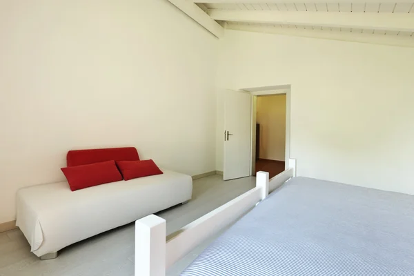 Interieur loft, slaapkamer — Stockfoto