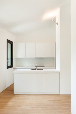 yeni ev, modern bir mutfak