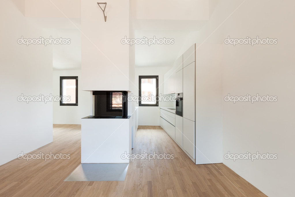 cucina moderna con camino — Foto Stock © Zveiger #43283213 cucina moderna con camino — Foto Stock © Zveiger #43283213