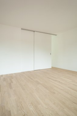 sürgülü kapı ile boş oda