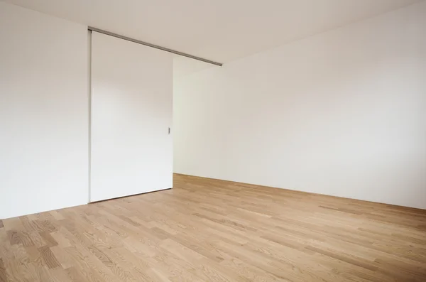 Chambre vide avec porte coulissante — Photo