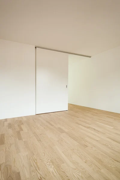 Lege kamer met schuifdeur — Stockfoto