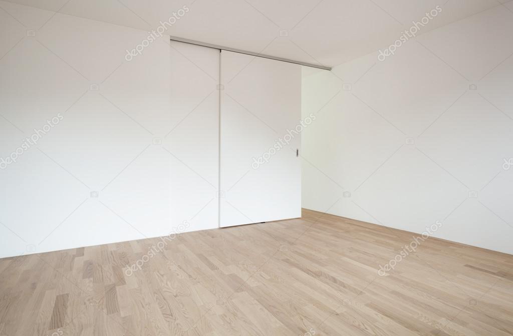 Empty room with sliding door