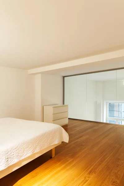 Modern stil, yatak odası — Stok fotoğraf
