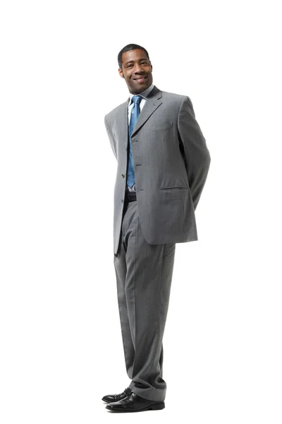 Portret van zwarte zakenman — Stockfoto