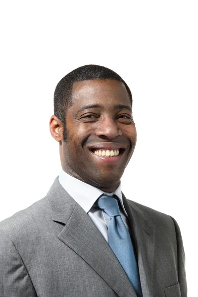 Black businessman with suit — Stock Photo, Image