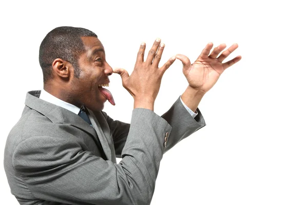 Funny black man — Stock Photo, Image