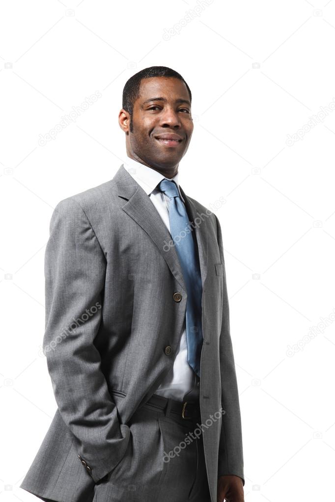 Black businessman with suit