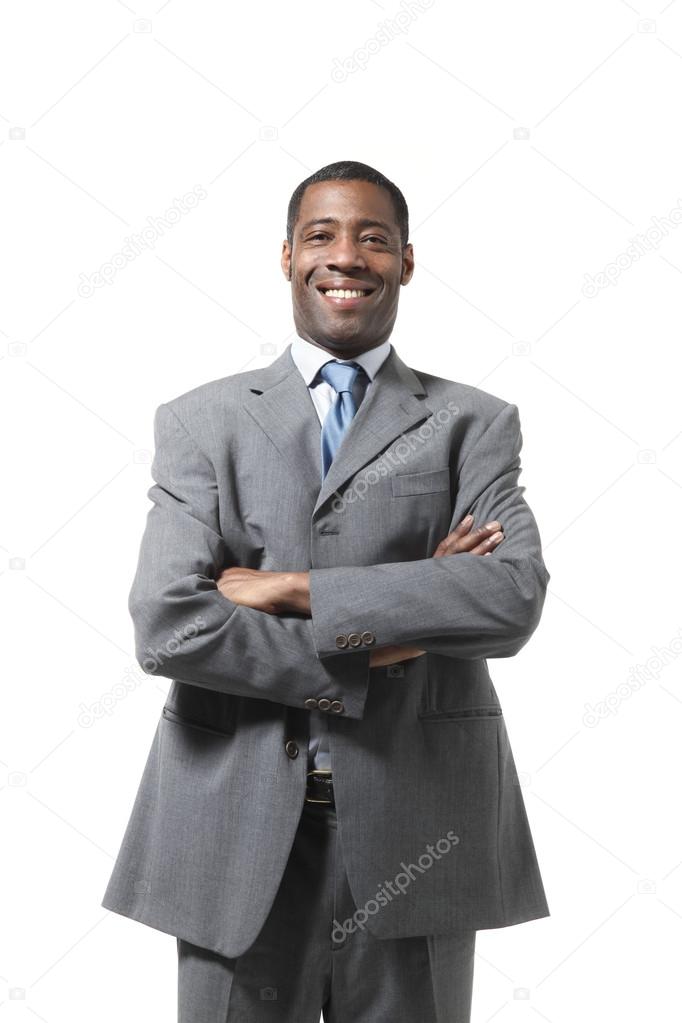 Black businessman with suit