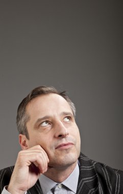 iş adamı, düşünüyor