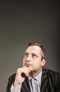 iş adamı, düşünüyor