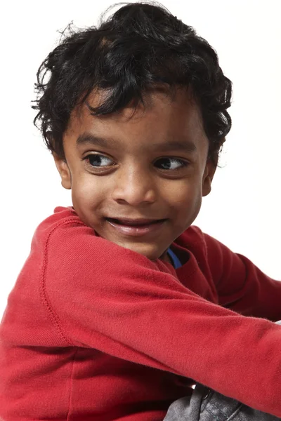 Retrato de dulce chico indio — Foto de Stock