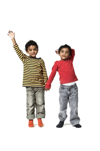 Retrato de crianças indianas felizes — Fotografia de Stock