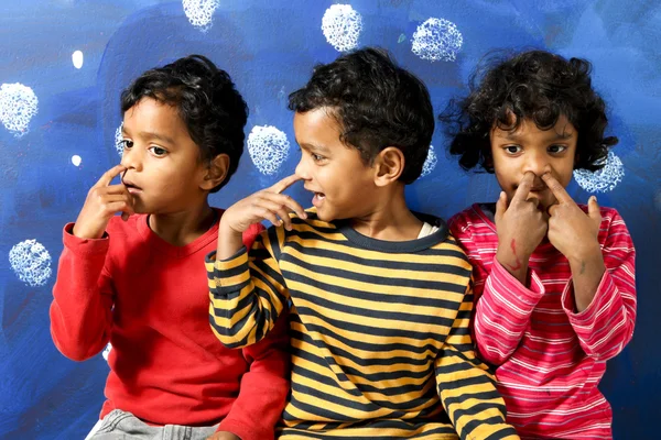 Retrato de niños indios felices — Foto de Stock