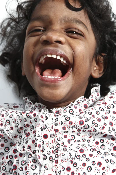 Portrait of little Indian girl — Stock Photo, Image