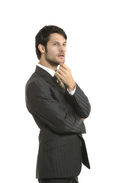 Thinking businessman — Stock Photo, Image