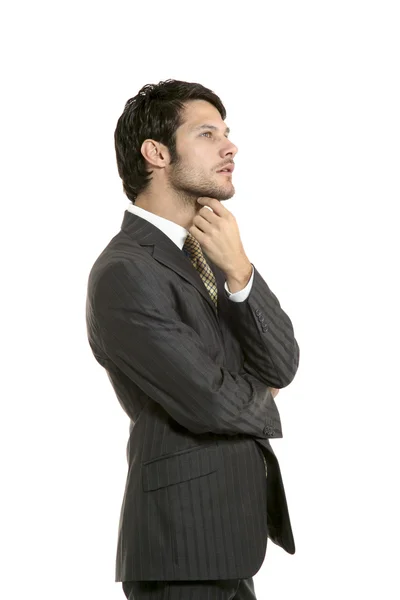 Thinking businessman — Stock Photo, Image