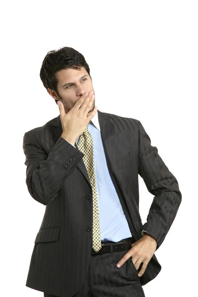 Thinking businessman — Stock Photo, Image