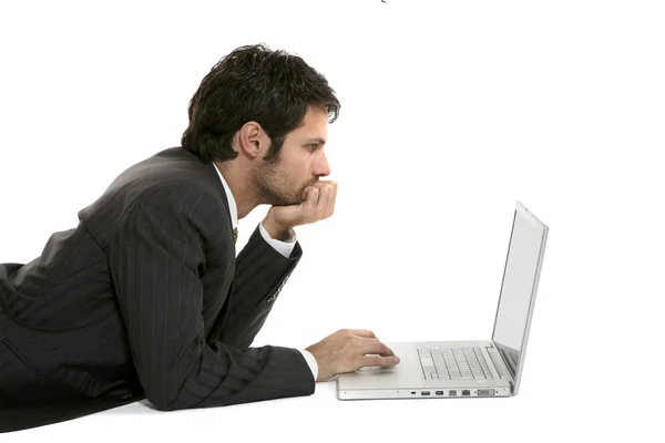 Businessman with laptop — Stock Photo, Image