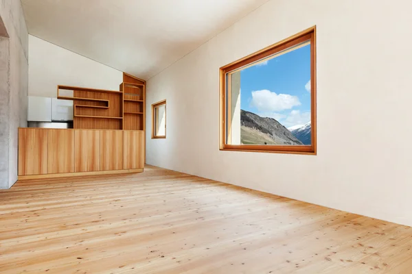 Дом в горах, комната — стоковое фото