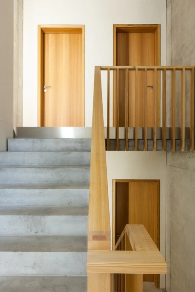 Горный дом, лестница — стоковое фото