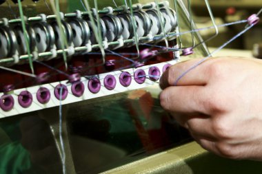 Endüstriyel tekstil fabrikası, iş adamı