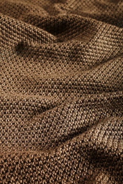 Вовняні тканини коричневого — стокове фото