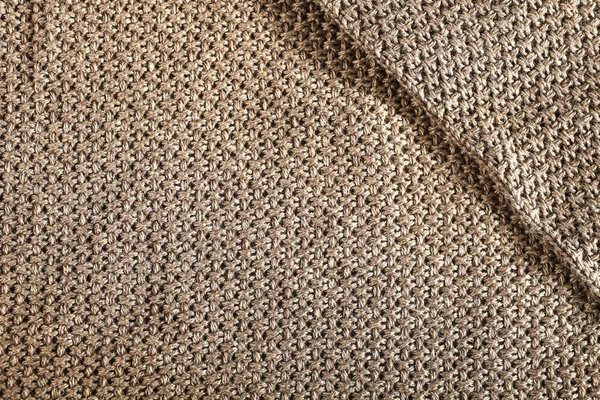 Tecido de lã marrom — Fotografia de Stock