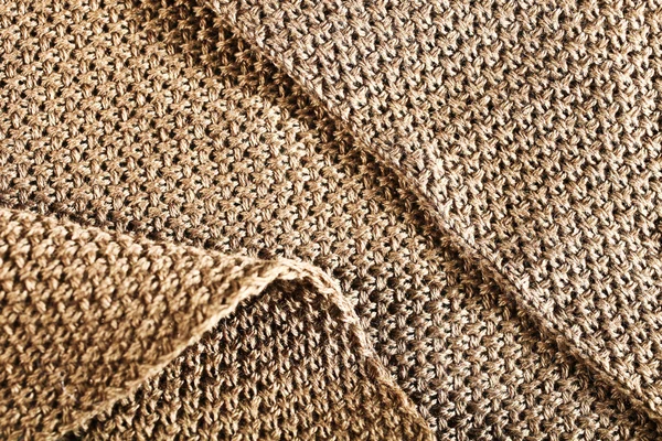 Tecido de lã marrom — Fotografia de Stock