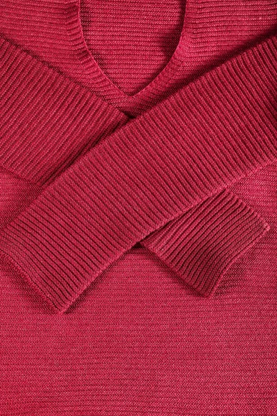 Tejido de lana rojo — Foto de Stock