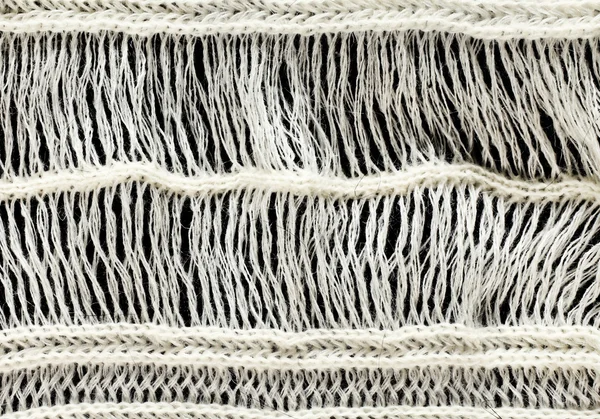 Vlněné textilie bílá detail — Stock fotografie
