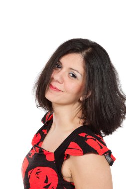 kadın şık bluz ile